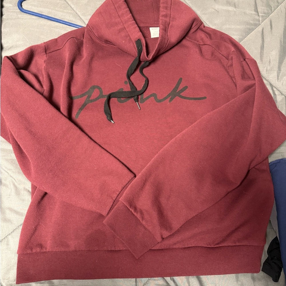 VS PINK Maroon Hoodie